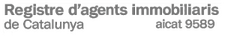 Inscripción en el Registro de Agentes Inmobiliarios de Cataluña AICAT 9589